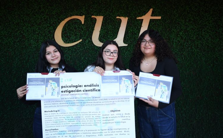  Estudiantes de CUT destacan en encuentro de psicología y salud universitaria