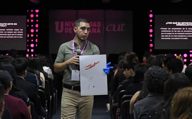  La sangre puede revelar la verdad detrás de un crimen, afirma especialista durante Congreso de Ciencias Forenses en CUT
